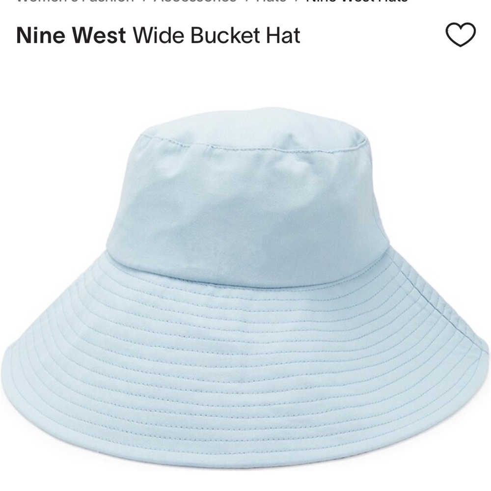 NWOT Light Blue Nine West Large Brim Hat